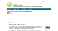 Desktop Screenshot of jhsmaterial.com.sg